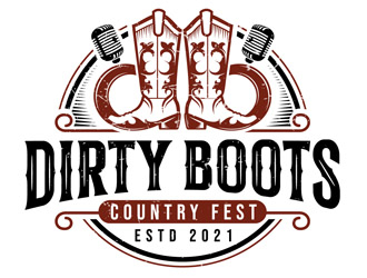 Dirty Boots Country Fest Logo Design - 48hourslogo