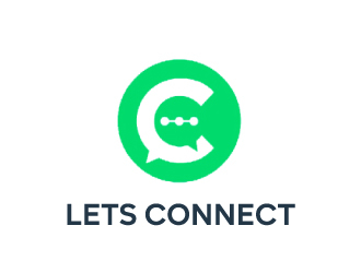 Lets Connect logo design by nehel