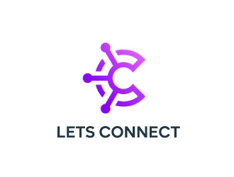 Lets Connect logo design by nehel