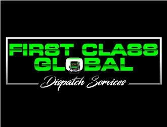 First Class Global Dispatch Services  logo design by Suvendu