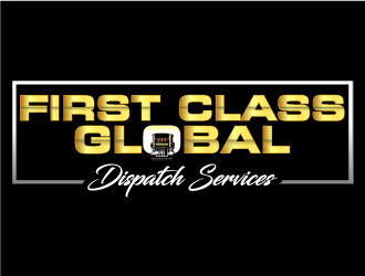 First Class Global Dispatch Services  logo design by Suvendu