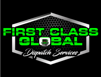 First Class Global Dispatch Services  logo design by Suvendu