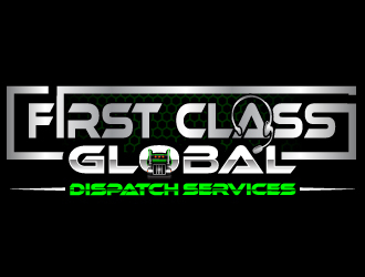 First Class Global Dispatch Services  logo design by Suvendu