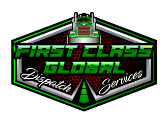 First Class Global Dispatch Services  logo design by PRN123