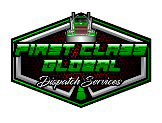 First Class Global Dispatch Services  logo design by PRN123