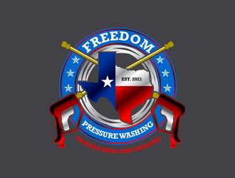 Freedom Pressure Washing logo design by Republik