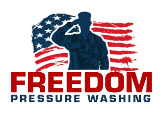 Freedom Pressure Washing logo design by ElonStark