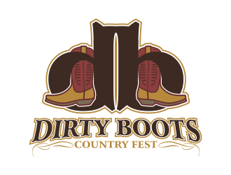 Dirty Boots Country Fest Logo Design - 48hourslogo