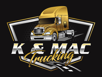 K & Mac Trucking Logo Design - 48hourslogo