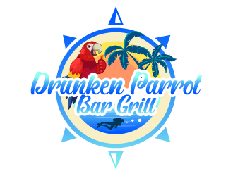 Drunken Parrot Bar & Grill Logo Design - 48hourslogo