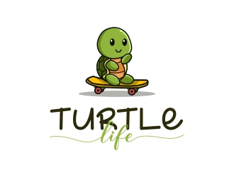 Turtle Life logo design by Alfatih05