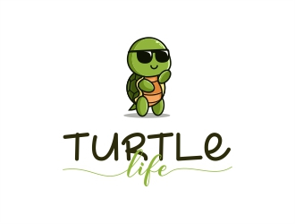 Turtle Life logo design by Alfatih05