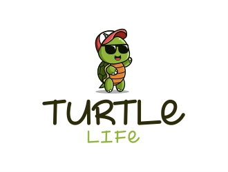 Turtle Life logo design by Alfatih05