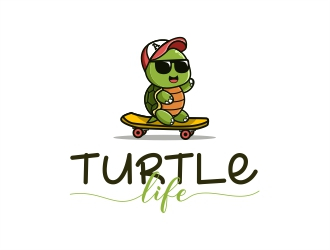 Turtle Life logo design by Alfatih05