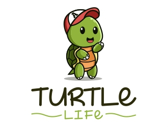 Turtle Life logo design by Alfatih05