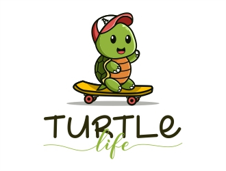 Turtle Life logo design by Alfatih05