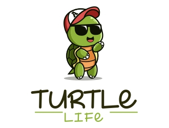 Turtle Life logo design by Alfatih05