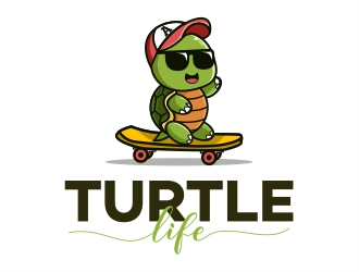 Turtle Life logo design by Alfatih05