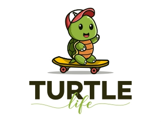 Turtle Life logo design by Alfatih05