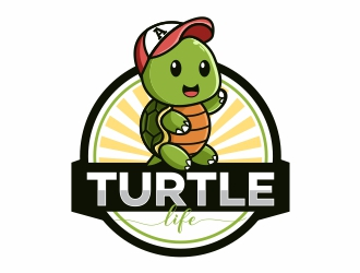 Turtle Life logo design by Alfatih05