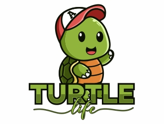 Turtle Life logo design by Alfatih05