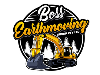 Boss Earthmoving Group Pty Ltd logo design by DreamLogoDesign