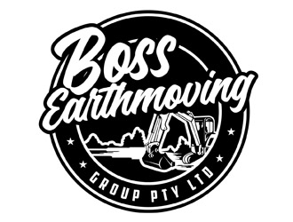 Boss Earthmoving Group Pty Ltd logo design by DreamLogoDesign