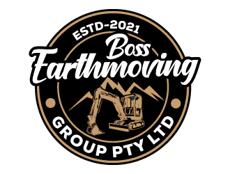 Boss Earthmoving Group Pty Ltd logo design by Suvendu