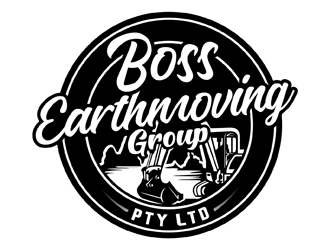 Boss Earthmoving Group Pty Ltd logo design by DreamLogoDesign