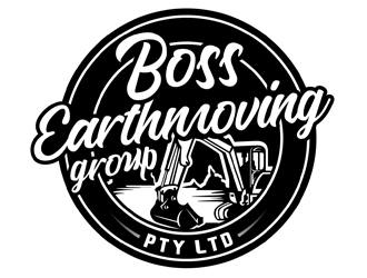 Boss Earthmoving Group Pty Ltd logo design by DreamLogoDesign