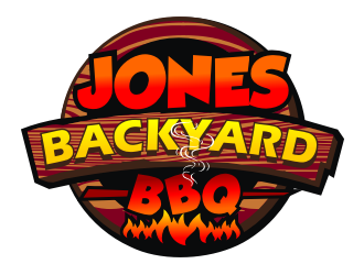 Jones backyard BBQ  logo design by coco