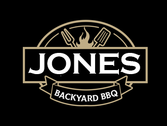 Jones backyard BBQ  logo design by kunejo