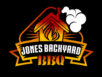 Jones backyard BBQ  logo design by serprimero