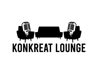 Konkreat Lounge logo design by sakarep