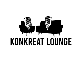 Konkreat Lounge logo design by sakarep