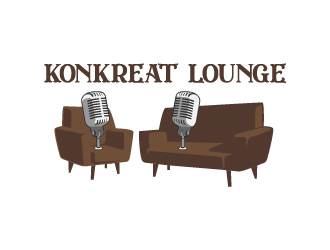 Konkreat Lounge logo design by sakarep