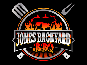 Jones backyard BBQ  logo design by jaize