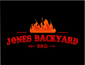 Jones backyard BBQ  logo design by Mardhi