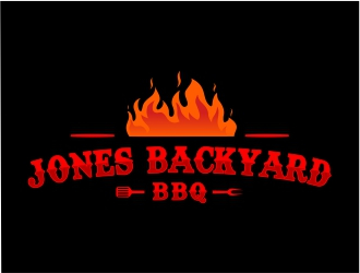 Jones backyard BBQ  logo design by Mardhi