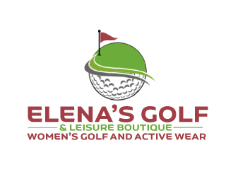 Elena’s Golf & Leisure Boutique logo design by ElonStark