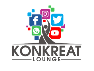 Konkreat Lounge logo design by ElonStark