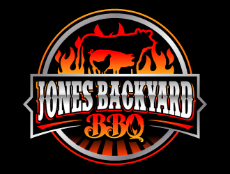 Jones backyard BBQ  logo design by jaize