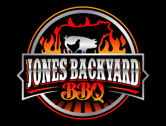 Jones backyard BBQ  logo design by jaize