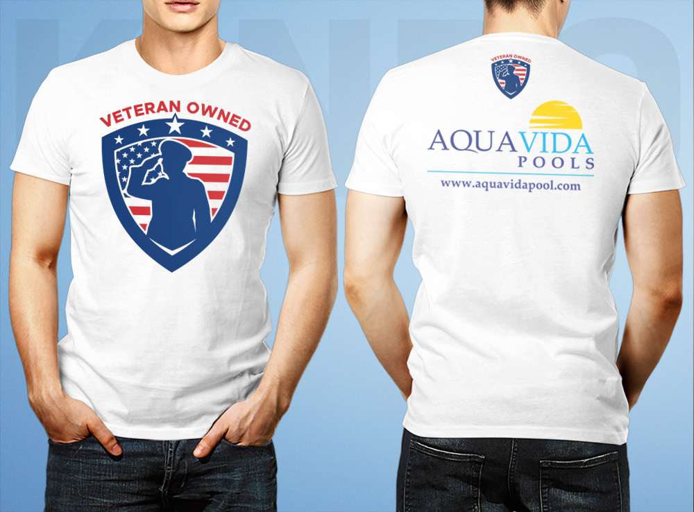 AquaVida Pools logo design by Kindo