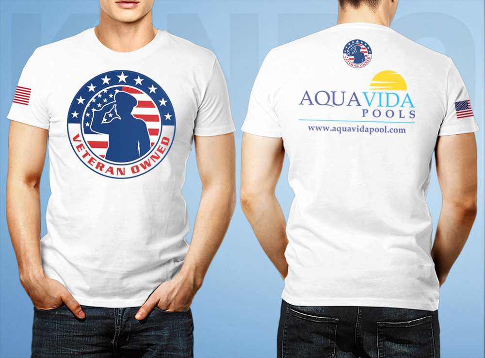 AquaVida Pools logo design by Kindo