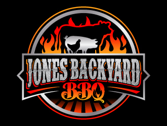 Jones backyard BBQ Logo Design - 48hourslogo