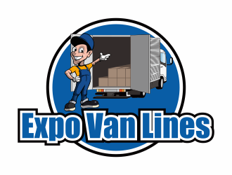 Expo Van Lines logo design by veter