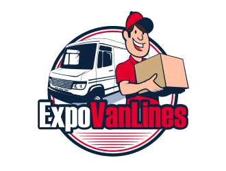 Expo Van Lines logo design by rizuki