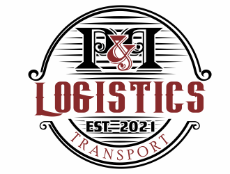 P&P Logistics and Transport logo design by bosbejo