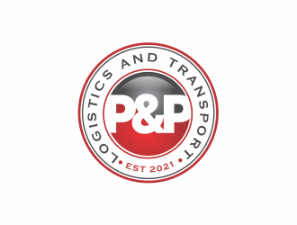 P&P Logistics and Transport logo design by up2date